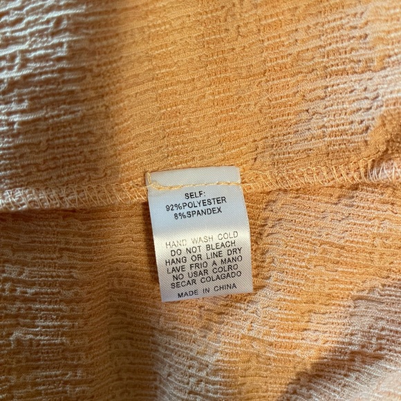 Petal Dew Textured Peplum V-Neck Flounce Sleeve Dress - Picture 5 of 5